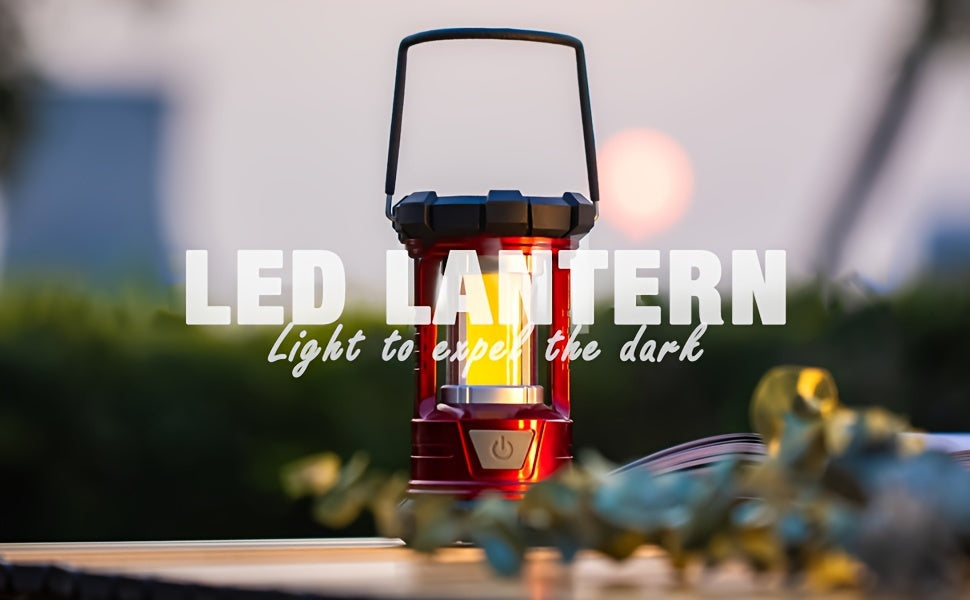 2-Pack Rechargeable Camping Lantern, 1500LM LED with Phone Charger, 3 Light Modes, Portable Hurricane Emergency Lantern for Camping, Hiking, Power Outages, and Outdoor Survival