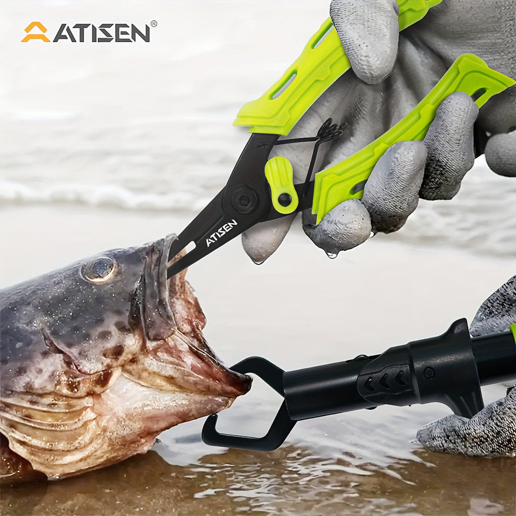Professional Fishing Knife Set 10/16PCS Fillet & Boning Knife with Road Runner Pliers, Fish Lip Gripper, Knife Sharpener, Retractable S-Buckle Harness, Dishwasher Safe V-Grind Blade - Gift for Fishermen