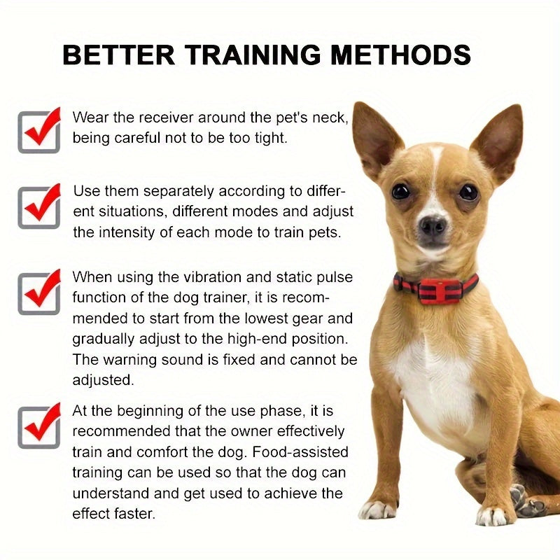 9-Level Remote Dog Training Collar – Rechargeable E-Collar with Shock, Vibration & Tone Modes, 500M Range, Adjustable for Small, Medium, and Large Dogs, Safe Electronic Bark Control