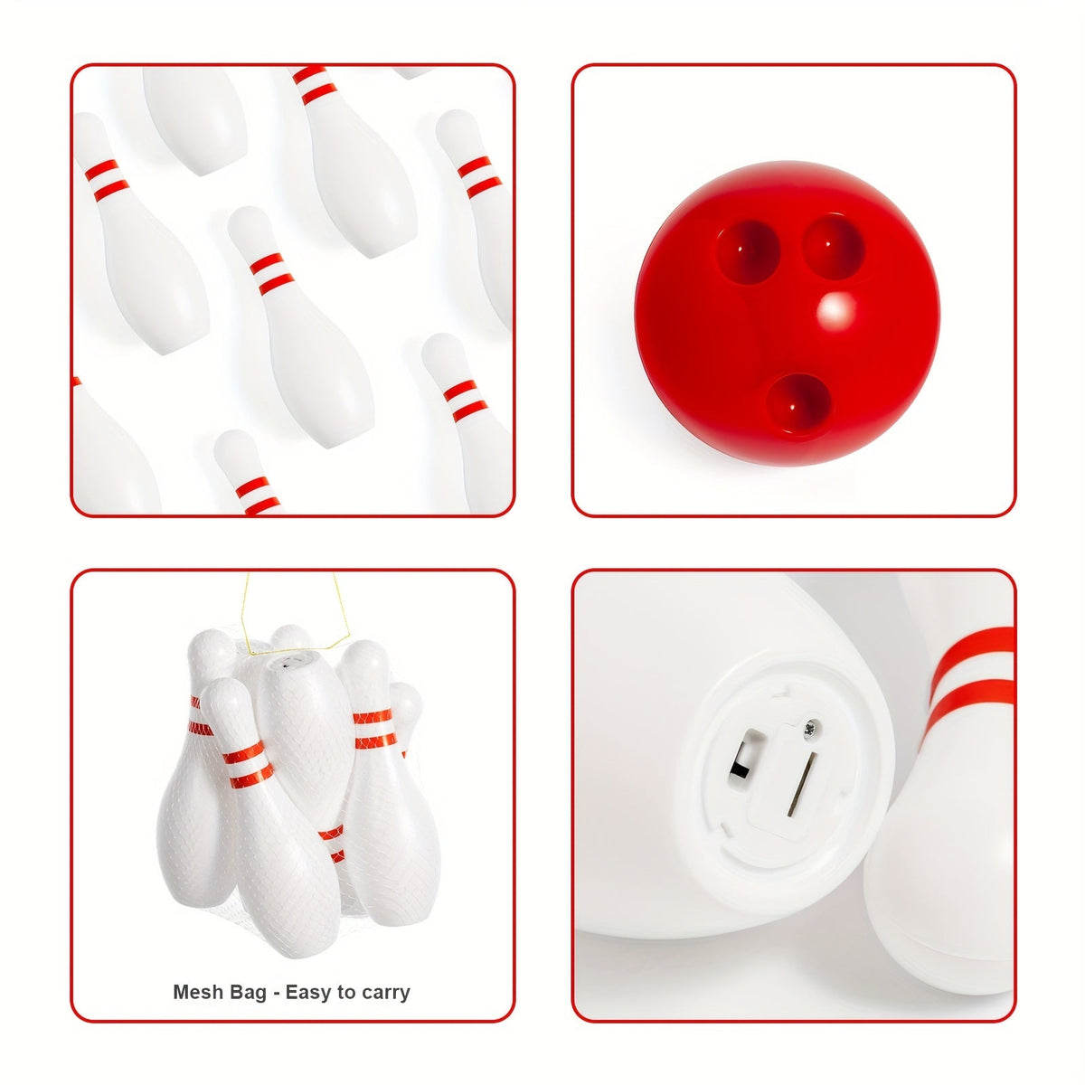 Light Up Kids Bowling Set: 10 Glow Bowling Pins & 2 Balls Indoor/Outdoor Bowling Game for Boys, Girls, and Toddlers – 7.87" Tall Pins, Fun Birthday/Holiday Gift Toy for Ages 3+