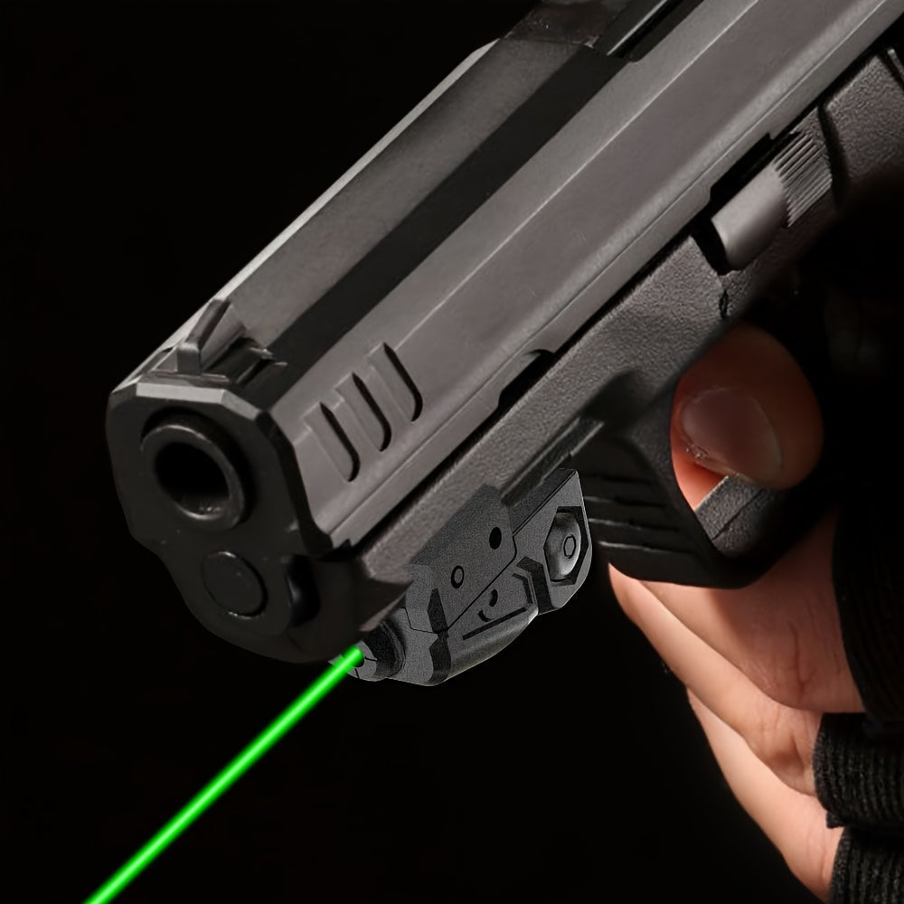 Compact Pistol Laser Sight Green Red Purple Type-C Rechargeable Ultra-Compact Handgun Laser with 20mm Picatinny Rail and Ambidextrous Switch for Most Pistols and Rifles