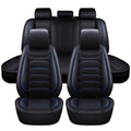 Faux Leather Car Seat Covers 5-Seat Full Set – Waterproof 360° All-Weather Protection, Soft Foam Padding, Non-Slip Grip, Universal Fit for Cars, Trucks, Sedans, and SUVs, 6 Colors Available