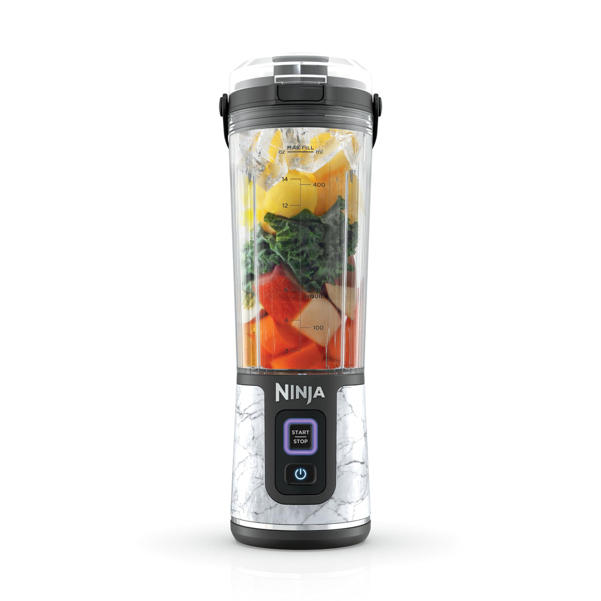 Ninja BC151NV Blast Portable Blender 18 Oz Cordless USB-C Rechargeable BlastBlade Sip Lid Carry Handle BPA Free Dishwasher Safe for Shakes & Smoothies – 6 Colors