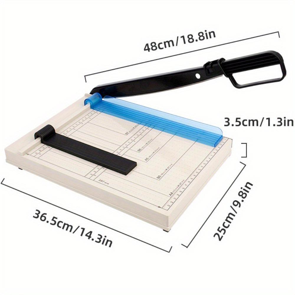 12-Inch Heavy-Duty Guillotine Paper Cutter Trimmer with Safety Guard, Corner Rounder, and Precise Grid for Photos, Cardstock, Scrapbooks, Office Documents, and Craft Cutting