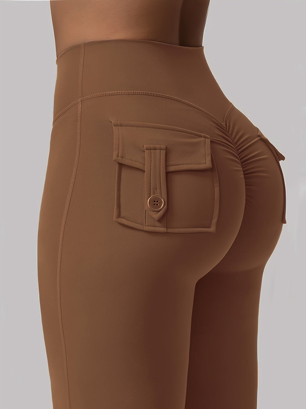 Women's High Waist Flare Yoga Pants Scrunch Butt Lift Leggings with Pockets, Squat-Proof, 4-Way Stretch, Sweat-Wicking Sportswear for Gym, Running, and Workout – 7 Colors, S-XL