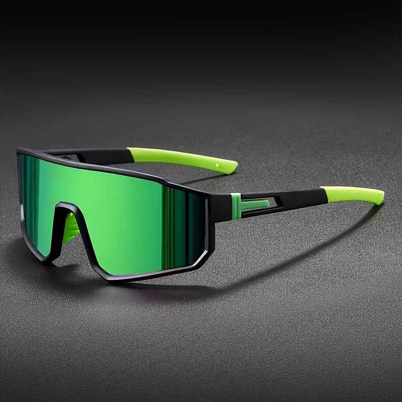 Mirrored Sports Sunglasses Set (3-4 pcs) for Men and Women – Durable PC Polycarbonate Lens and Frame, Fashionable Unisex Outdoor Eyewear for Cycling, Driving, Festivals, and Daily Wear, Includes Cleaning Cloth