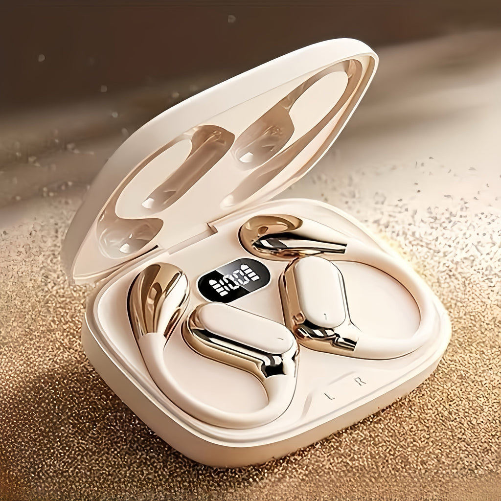 True Wireless TWS Earbuds - HIFI Bass, 9D Stereo & HD Calling - Gaming & Sports Earphones for Android & iPhone - Khaki, White & Black