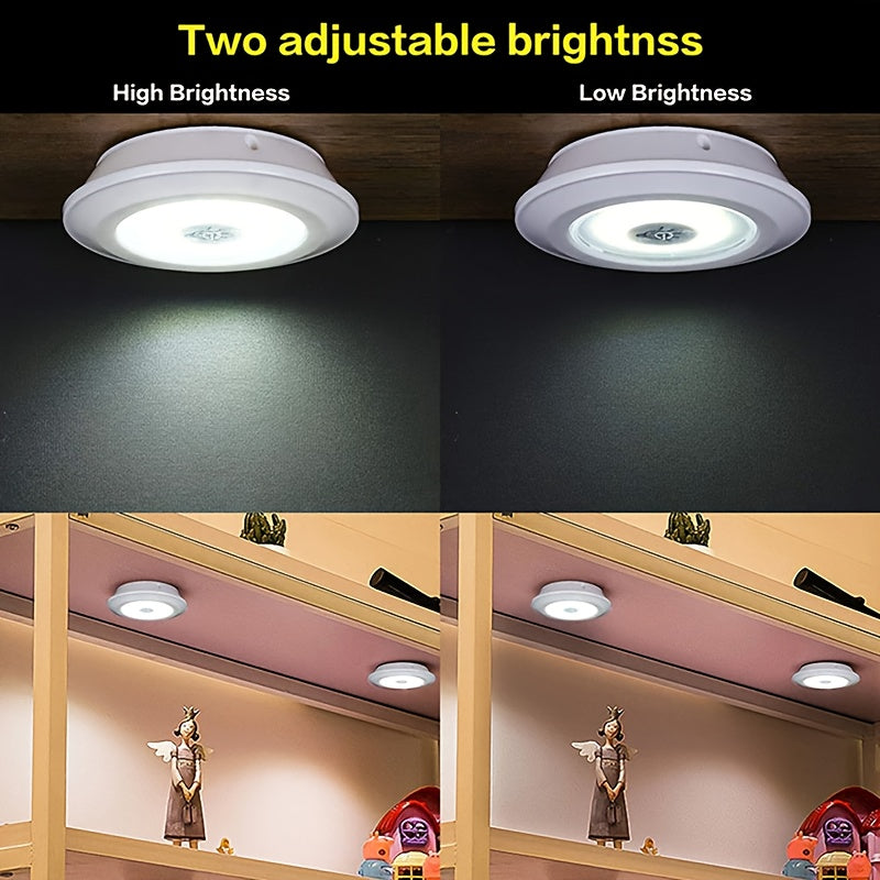 5 Pack LED Wireless Night Lights, Remote Control, Magnetic Adhesive, Battery Operated, for Cabinet, Hallway, Bathroom, Bedroom, Kitchen, Stairs, Home Decoration, Easy Setup