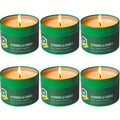 Citronella Candles Outdoor 6-Pack, 4.4oz Each, 150-Hour Burn Time, Natural Mosquito Repellent for Patio, Camping, BBQ, Garden, Yard, Party, Deck, Lanai, Home Decor Gift