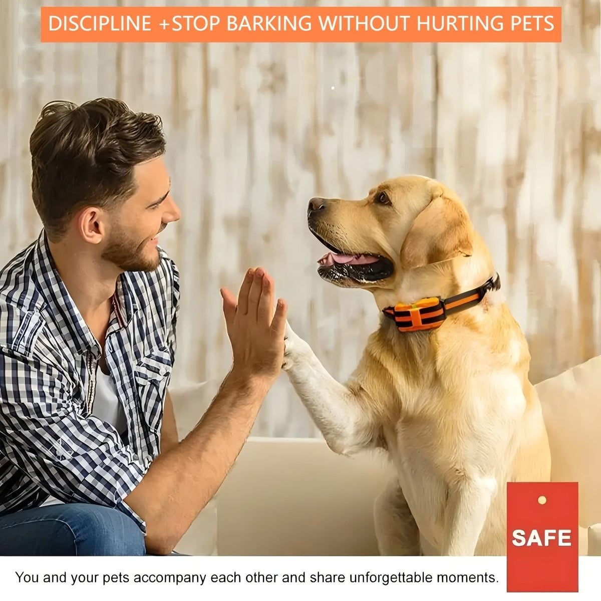 9-Level Remote Dog Training Collar – Rechargeable E-Collar with Shock, Vibration & Tone Modes, 500M Range, Adjustable for Small, Medium, and Large Dogs, Safe Electronic Bark Control