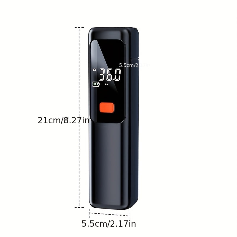 Wireless Portable Tire Inflator Air Compressor with Digital LED Display, Automatic Tire Pressure Detection, USB-C Rechargeable for Car, Bicycle, Motorcycle Tires, and Basketball Inflating