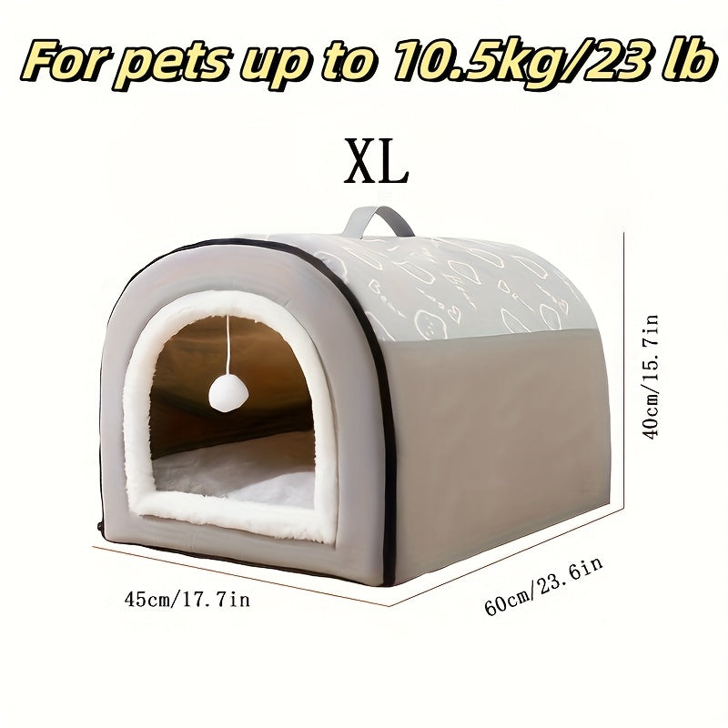 Washable Dog Bed with Removable Cover & Non-Slip Bottom – Orthopedic Foam Support, Cozy All-Season Bed for Small, Medium, and Large Dogs Up to 99 LBS, Cartoon Design, Machine Washable