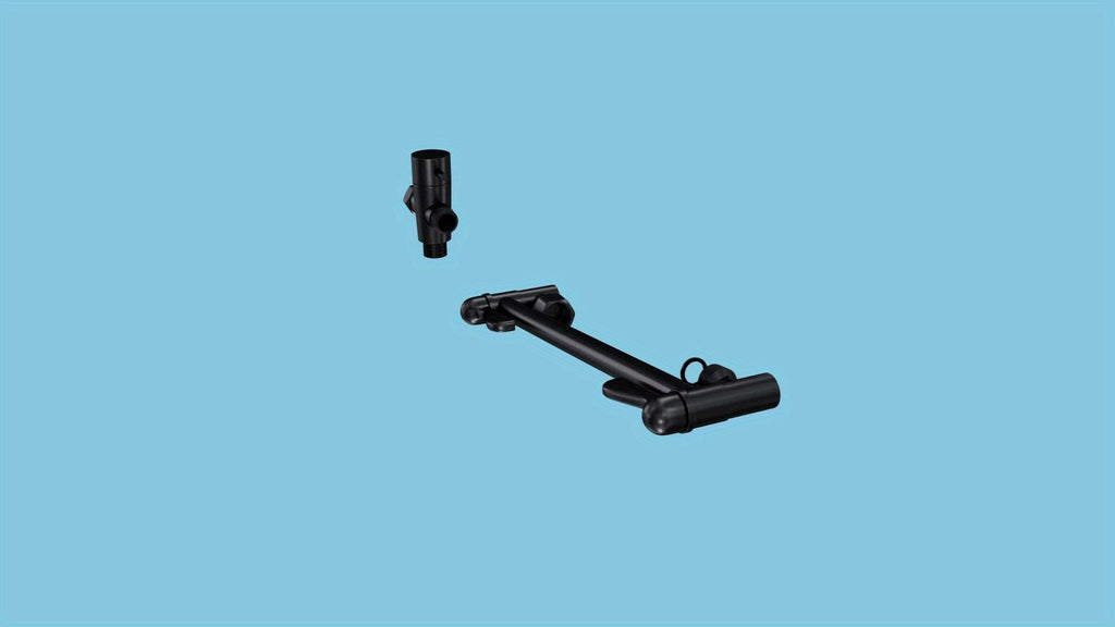 High Pressure Rainfall Handheld Shower Head Combo with 11-Inch Adjustable Extension Arm, 9 Settings, Anti-Leak Design, Chrome and Matte Black Finish