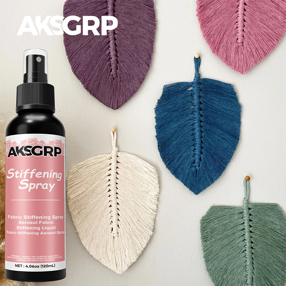 Fabric Stiffener Spray for Hats, Bags, and DIY Crafts – Water-Based, Non-Toxic, Washfast Hat Stiffener and Ironing Starch – Temporary Hold for Straw Hats, Fabrics, and Craft Projects – 30ml, 50ml, 120ml