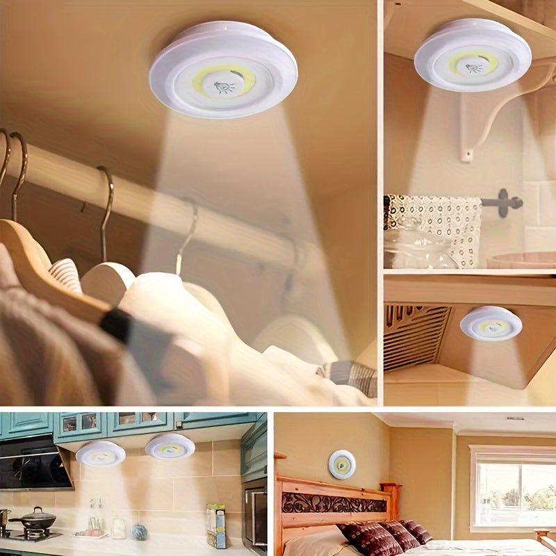 5 Pack LED Wireless Night Lights, Remote Control, Magnetic Adhesive, Battery Operated, for Cabinet, Hallway, Bathroom, Bedroom, Kitchen, Stairs, Home Decoration, Easy Setup