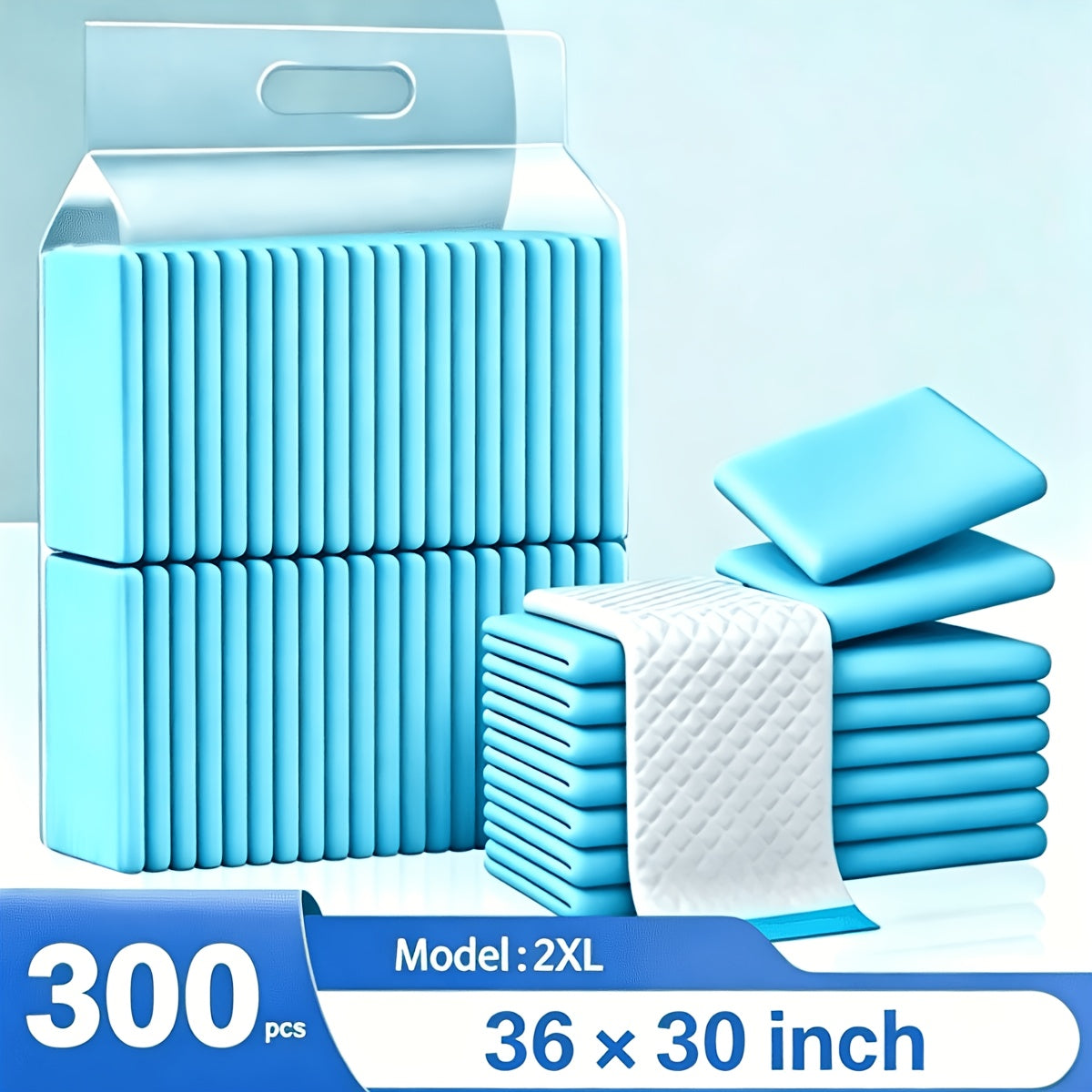 Extra Large Disposable Pet Training Pads 36x30 & 24x24 Inch - Super Absorbent Leak-Proof Anti-Slip Odor Control Puppy Pads - Dog Cat Potty Training Pads for Cages & Household Use - Thick Mattress Liner