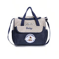 Cute Bear Crossbody Mommy Diaper Bag, Lightweight Multifunctional Single Shoulder Bag with Multi-Compartments for Travel & Outings, Fashion Portable Baby Bag for Mom