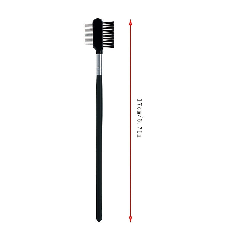 Pet Eye Tear Stain Remover Comb - Double-Sided Eye Grooming Brush for Removing Crust, Mucus, and Tear Stains, Eye Care Tool for Small Cats and Dogs, Pet Grooming Accessories, Black
