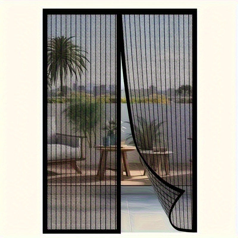 Magnetic Screen Door Hands-Free Auto-Close – Heavy Duty Mesh Curtain with Full-Frame Velcro, Bug & Insect Proof, Pet & Kid Friendly for Front Door, Kitchen, Balcony & Bedroom