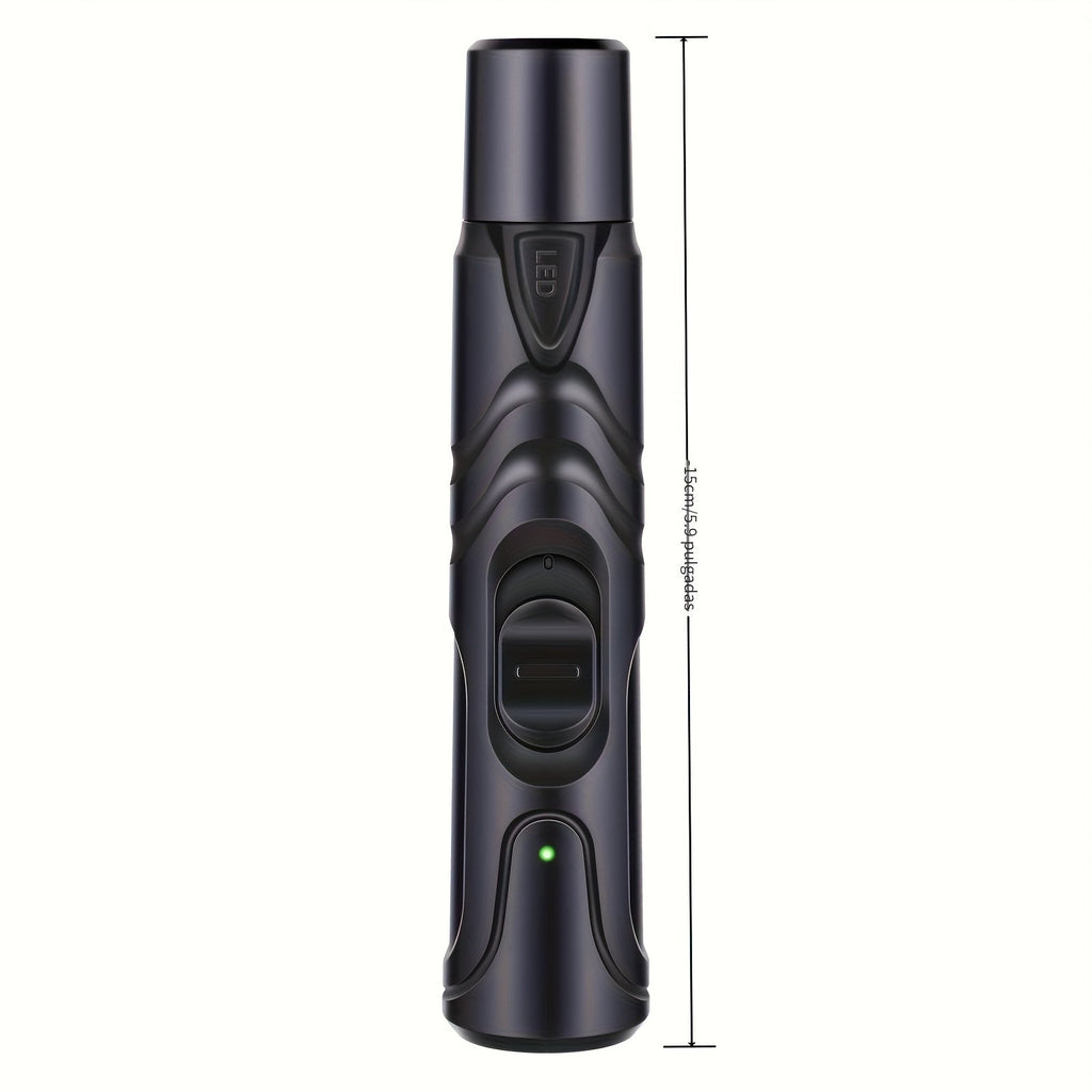 Dog Nail Grinder with LED Light - Quiet Rechargeable Pet Nail Grinder 2-Speed Painless Nail Trimmer for Large and Small Dogs, USB Charging with Grinding Wheel