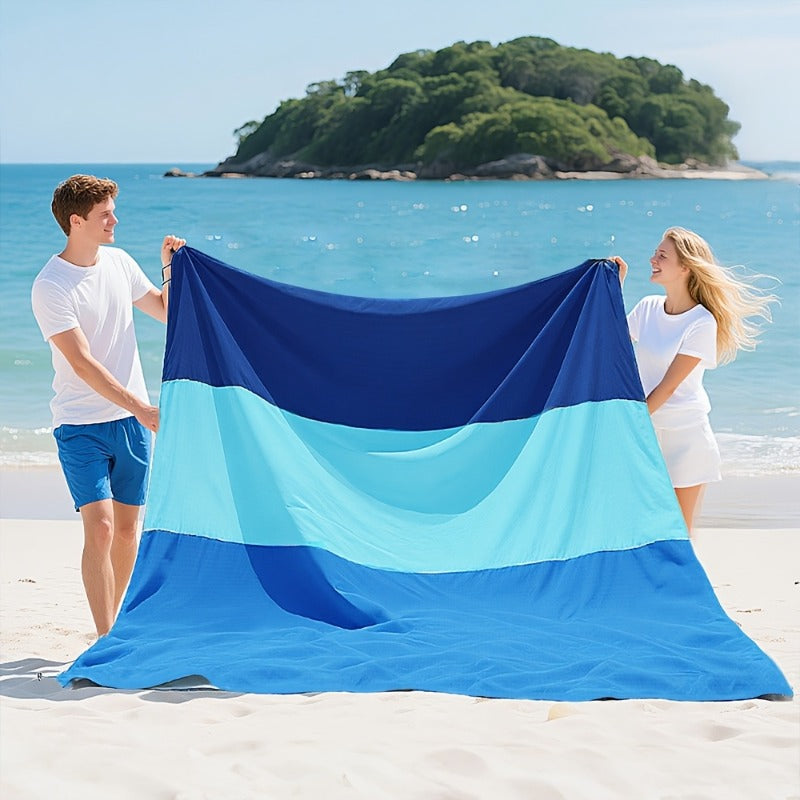 Extra Large Anti-Sand Beach Blanket for 4-7 People 82x78 Inch Waterproof Lightweight Sandproof Picnic Mat for Beach, Camping, Hiking, Travel, and Outdoors