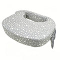 High-Support Nursing Pillow for Breastfeeding & Bottle Feeding, Ergonomic Lap Pillow with Spacious Comfort Surface for Newborns & Infants, 3 Styles Including Grey Stars Pink Bow & Beige Flowers