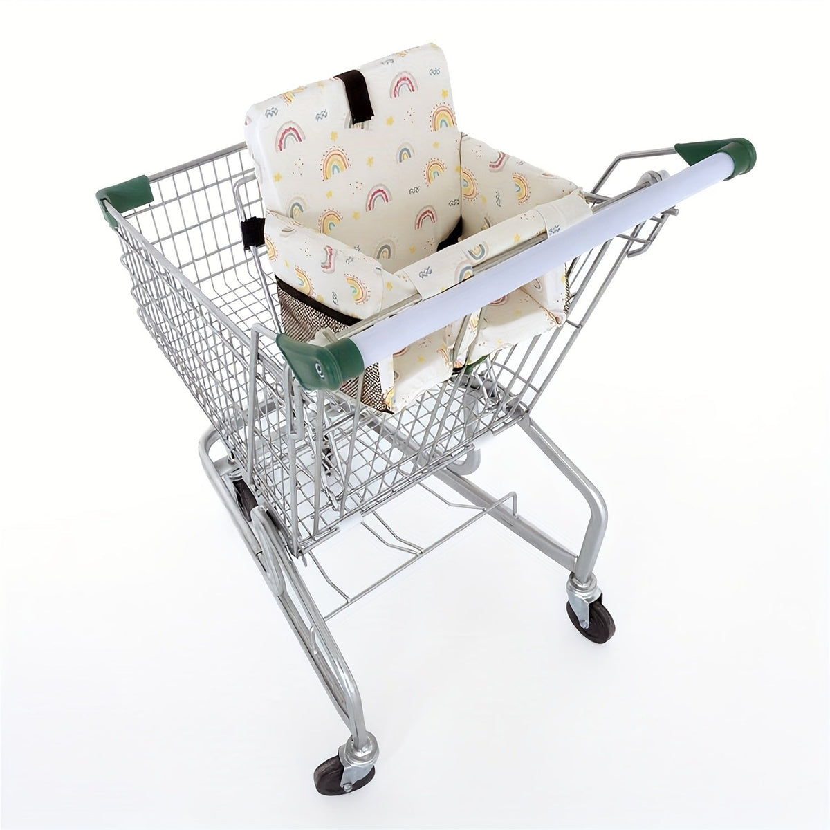 Multi-Purpose Baby Stroller & High Chair Cushion, Soft Comfortable Seat Pad for Children Up to 15kg / 33lb, 3 Styles Including Cloud Grey Rainbow & Star Gray