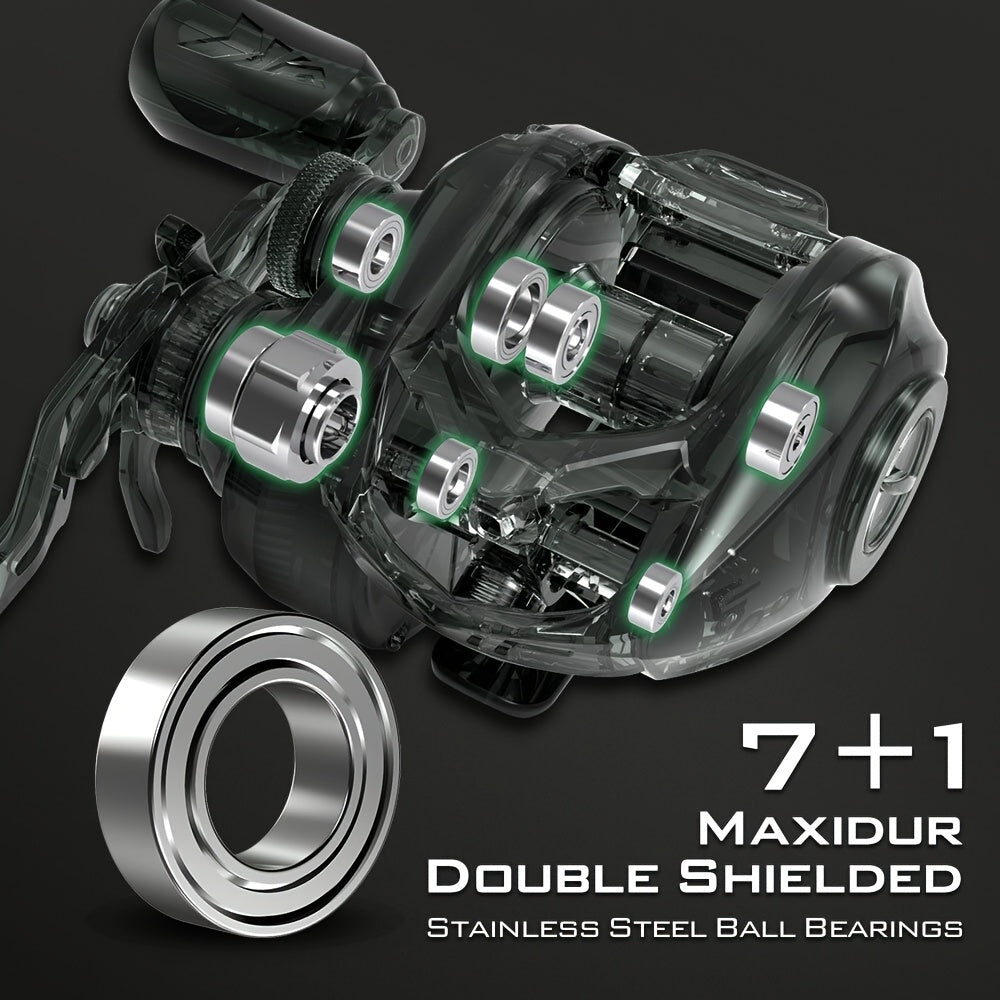 Heavy-Duty High-Speed Spinning Fishing Reel with Aluminum Alloy Gear Ratio for Saltwater and Freshwater, Suitable for Experienced Anglers Targeting Big Fish