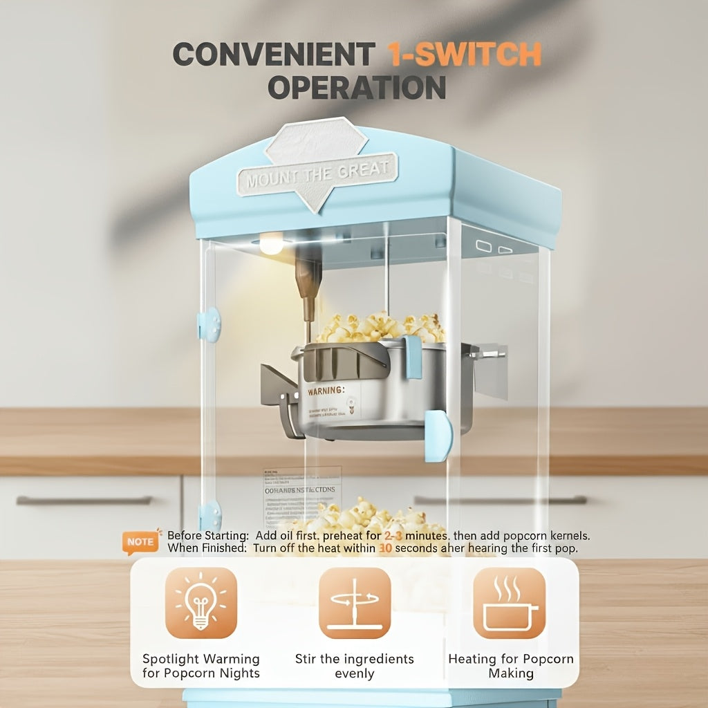 Popcorn Machine 8oz–32oz Commercial-Grade Countertop Popcorn Maker with 3-Switch Control for Home Movie Theater Parties & Game Nights – Multiple Sizes & Colors