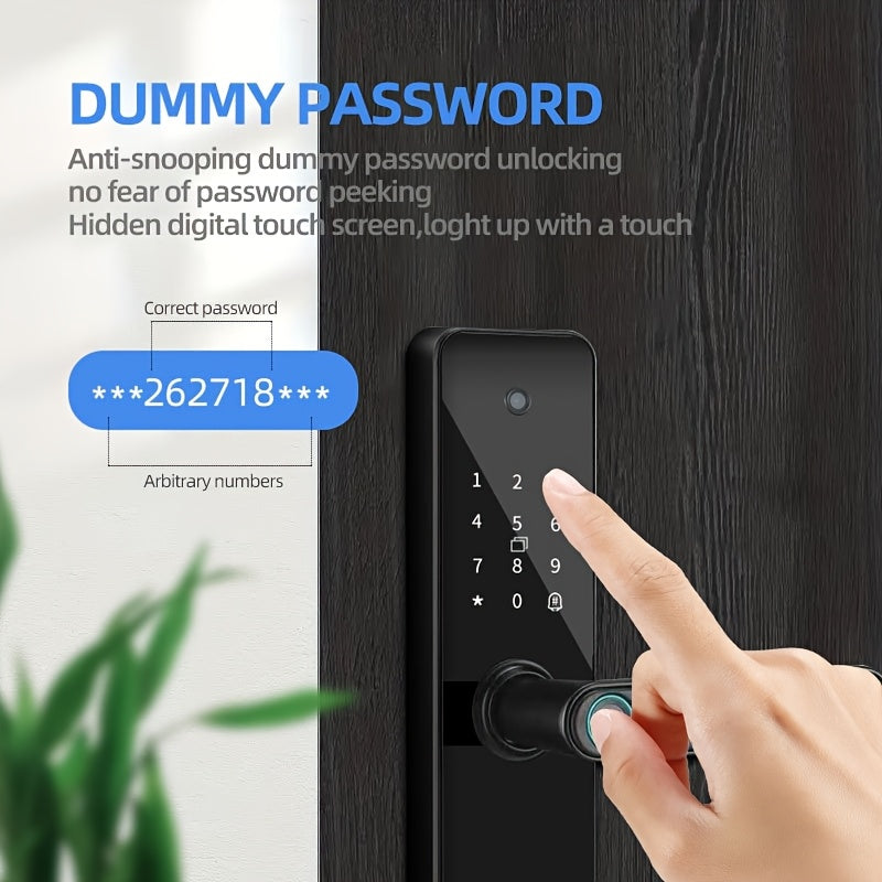 Smart Door Lock Fingerprint Keyless Entry – WiFi App Control, Numeric Keypad, Biometric Fingerprint, Optional Wide-Angle Camera, 4-in-1 & 7-in-1 Models for Home, Rental, Office & Hotel