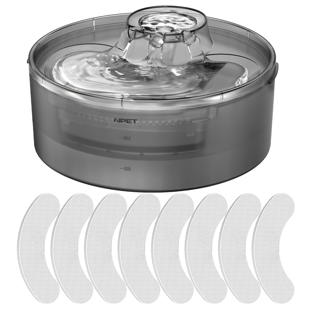Automatic Dog Water Fountain 1.3 Gallon Large Capacity Pet Water Dispenser with Splatter Guard, Cleaning Kit, and Low Voltage USB for Dogs, Cats, and Multiple Pets