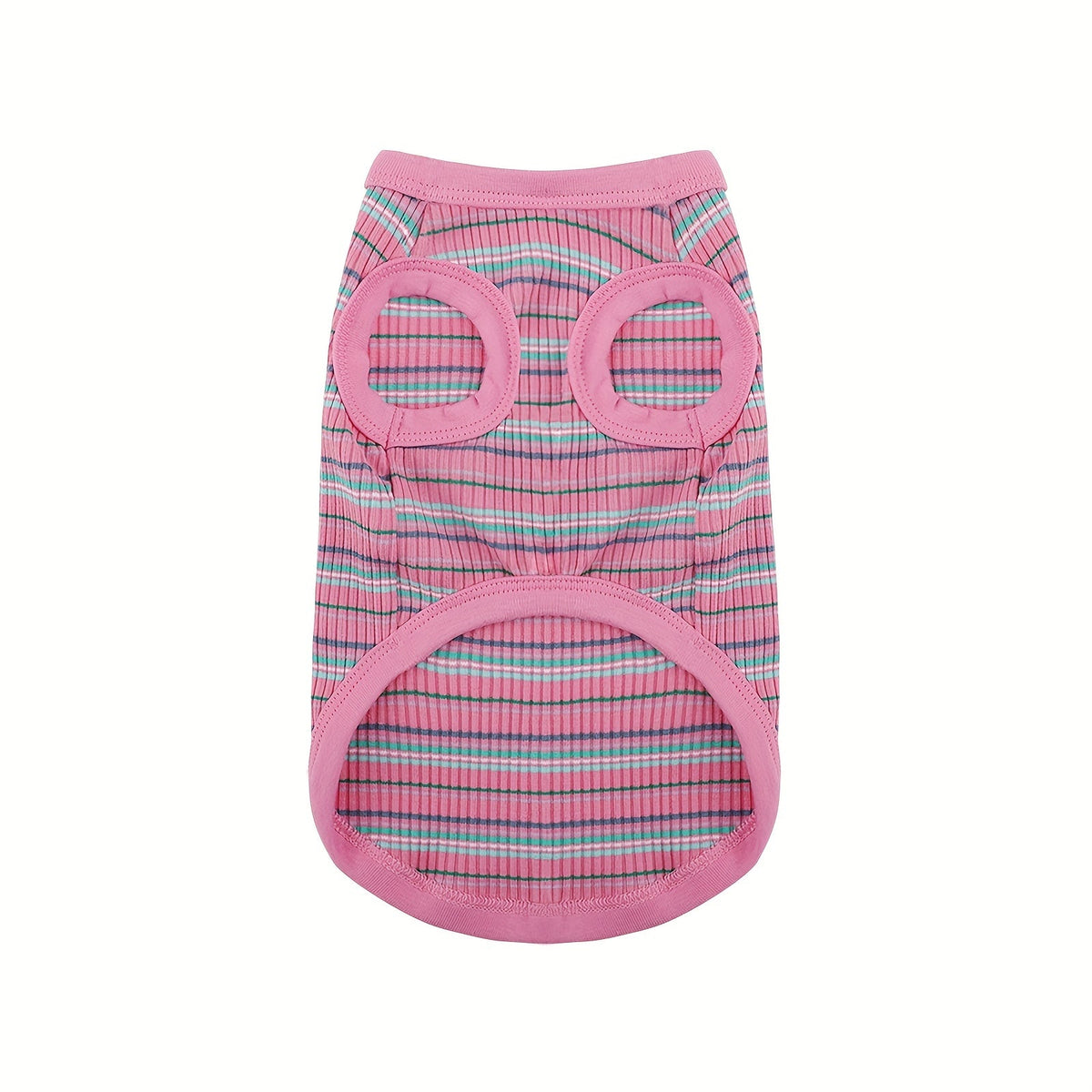 Soft Ribbed Striped Dog Tank Top Vest for Small Dogs - Lightweight Breathable Pullover Dog Shirt for XS to XXL Breeds, Cute Dog Clothes in 11 Colors for Chihuahua, Yorkie, and Pomeranian Daily Wear