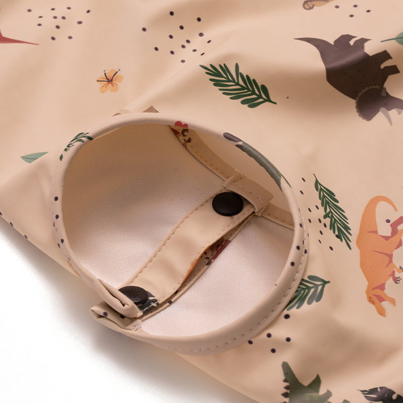 Baby Long-Sleeve Feeding Bib Smock for Boys & Girls, Waterproof Art Smock with Cute Prints for Infants & Toddlers Ages 6-36 Months, Reusable Mealtime & Painting Coverall