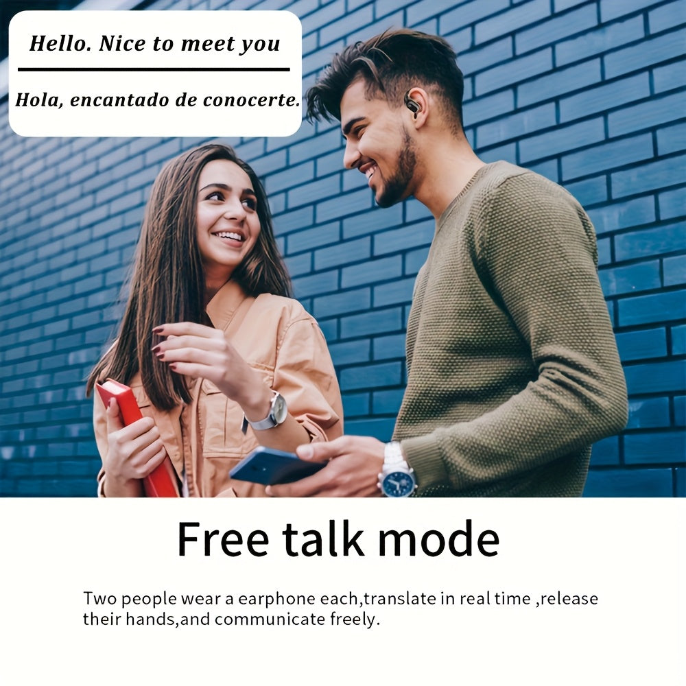 AI Translation Earbuds (144 Languages) – 0.3s Instant Voice Interpreter with Noise Reduction & 40-Hour Battery Life for Travel, Business, and International Communication