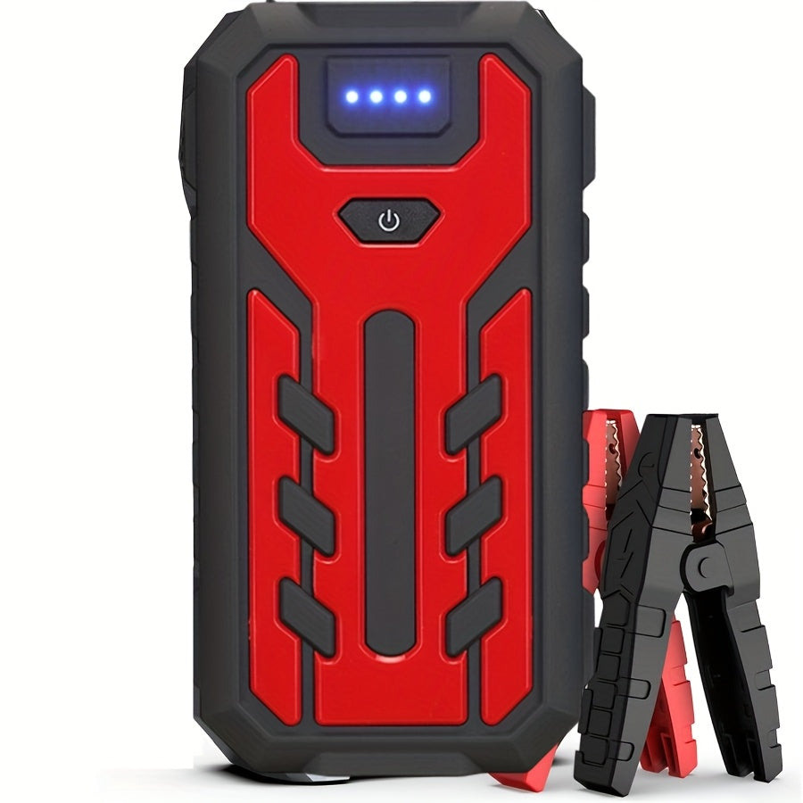 7-in-1 Portable Car Jump Starter with 150PSI Air Compressor, Digital Display, and Emergency Power Bank for Gas & Diesel Engines - Car Battery Booster Pack with Air Pump