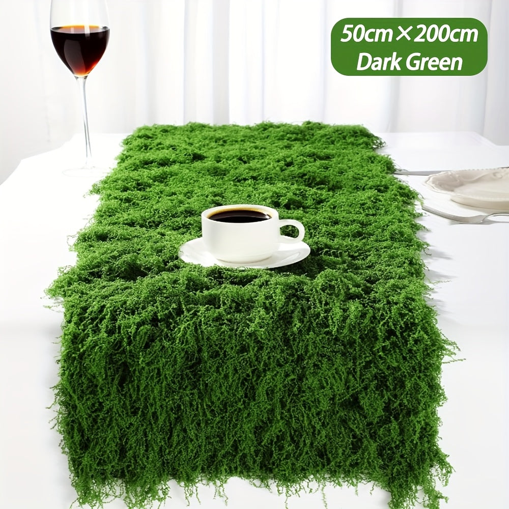Artificial Moss Carpet Roll 19.68×78.74 Inches – Fake Moss Mat for Wall, Garden, Wedding, Roof & Indoor/Outdoor Decoration, Cuttable & Easy to Maintain