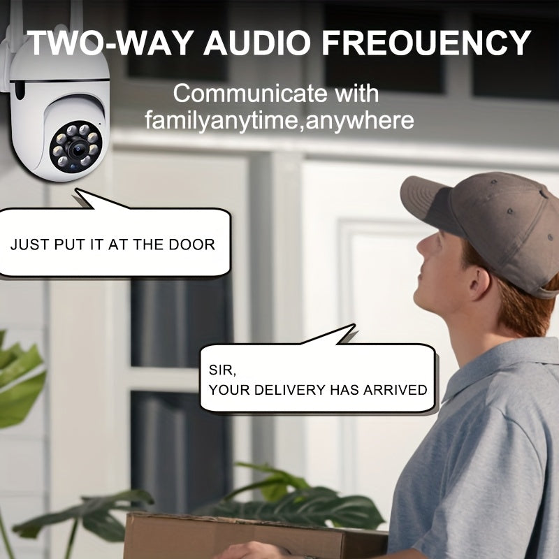 4-Pack Y05S 1080P 5G WiFi Security Camera – AI Motion Tracking, 360° PTZ, Color Night Vision, Two-Way Audio, Spotlight & Alarm, IP54, Cloud & SD Card Storage, Indoor/Outdoor Home Security Monitoring