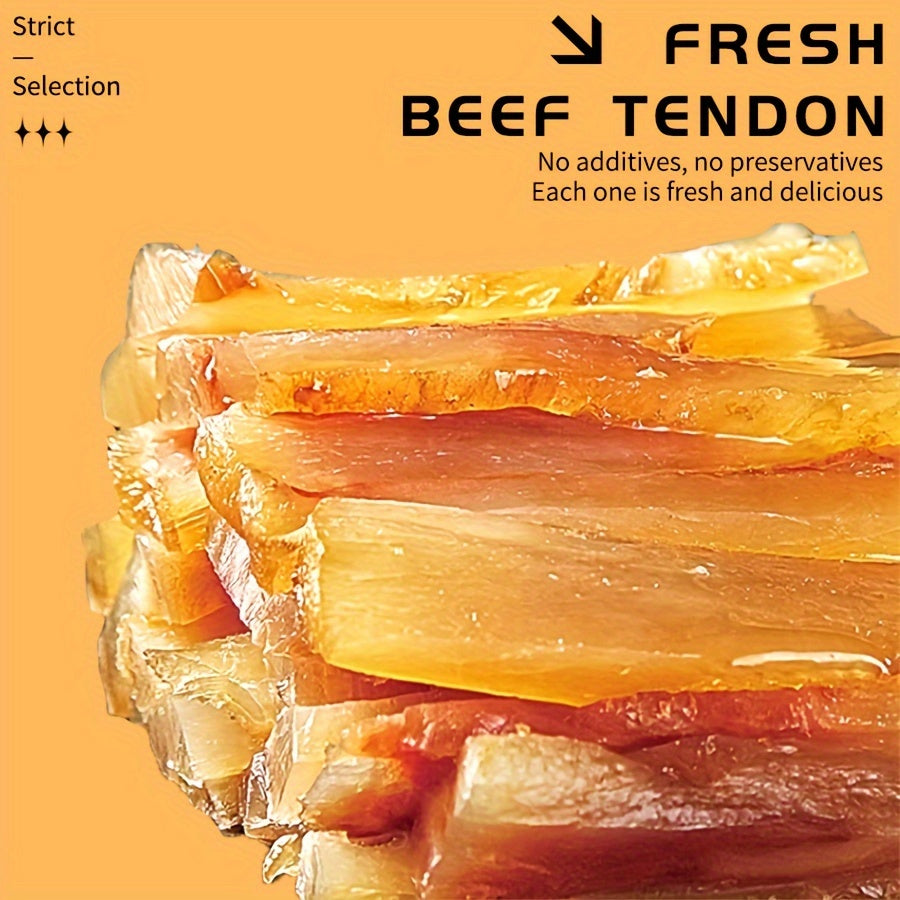 Dried Beef Tendon Dog Chews: Natural, High-Protein Jerky Treats & Chew Sticks for Training Rewards, Suitable for All Breeds, Available in 250g / 500g 2-Pack Options