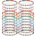 24pc Christian Friendship Bracelet Set – Handmade Clay Bead "Jesus Loves You" Bracelets, Bulk Religious Jewelry for Christmas, Easter, Church Events & Faith-Based Gifts