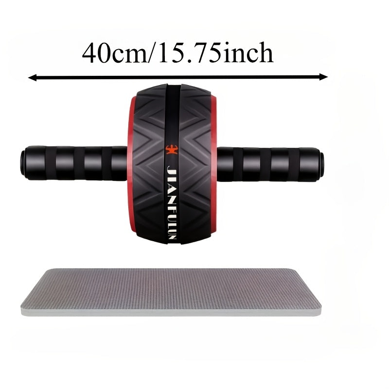 Ab Wheel Roller with Knee Pad – Core Strength Training, Balance & Ab Workout Roller for Home Gym, Muscle Toning for Arms & Abs, Stainless Steel & PP Options, Great Fitness Gift