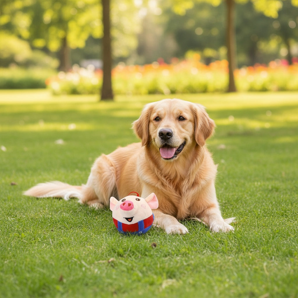 Smart Bouncing Dog Toy Ball with Recording & Music Mode – Rechargeable Interactive Pet Toy for Small, Medium, and Large Dogs, Washable Squeaky Jumping Ball, Keeps Dogs Busy
