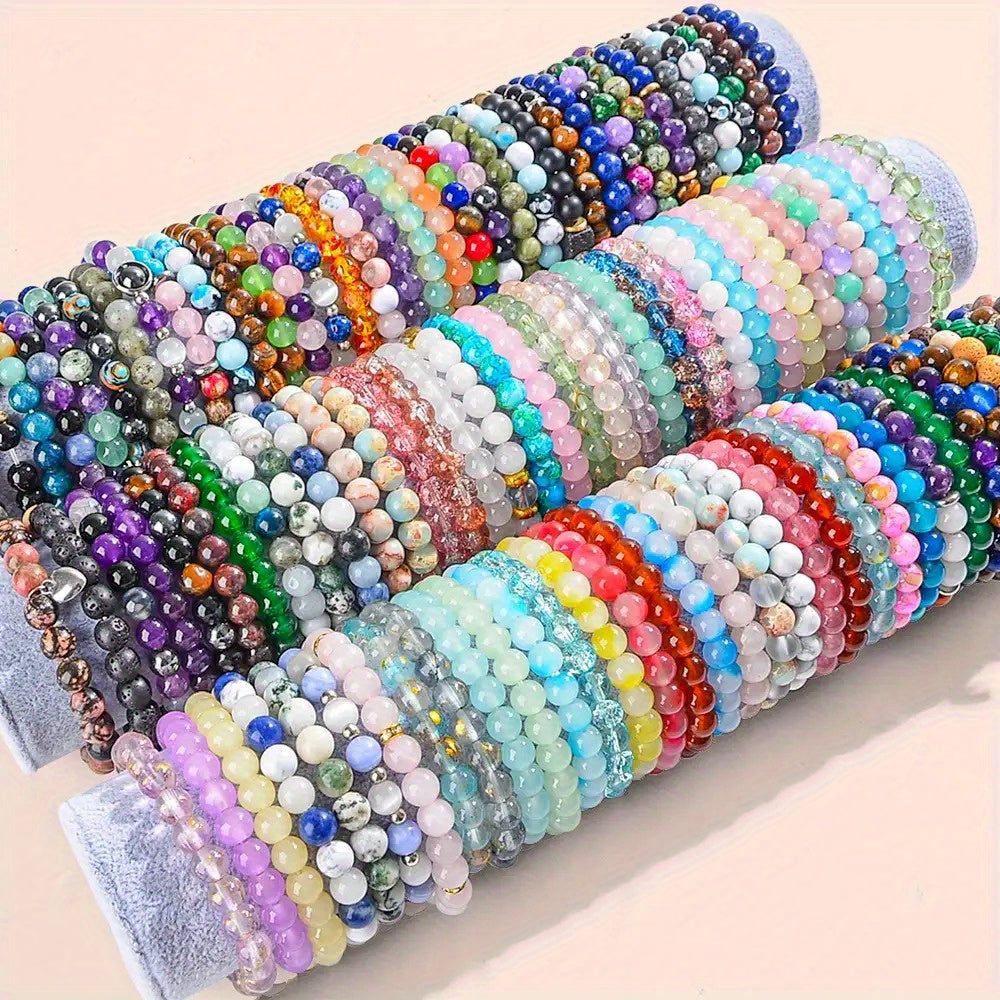 60-Piece Boho Handwoven Glass Bead Bracelet Set - Colorful Friendship Bracelets for Women and Girls, Best Friend Gift, Game Day Fan Gear, Daily Wear, Stackable Layering Jewelry
