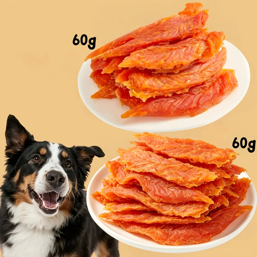 高蛋白狗狗零食 鸡肉鸭肉干 无谷训练奖励香肠 洁齿低脂易消化 中大型犬礼盒多口味组合