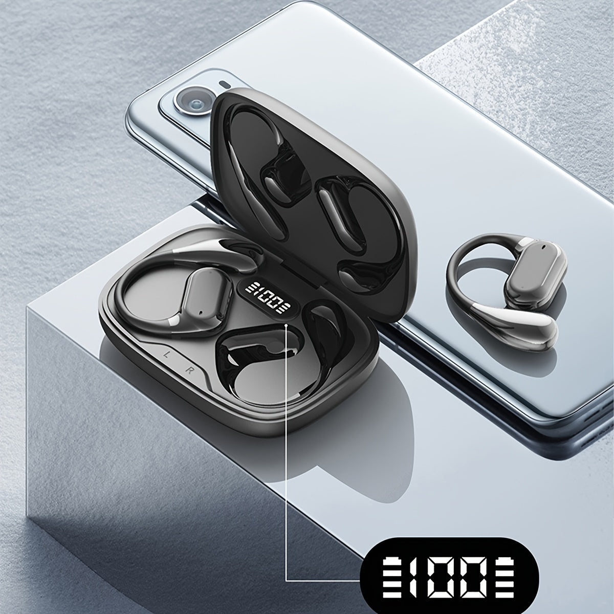 True Wireless TWS Earbuds - HIFI Bass, 9D Stereo & HD Calling - Gaming & Sports Earphones for Android & iPhone - Khaki, White & Black
