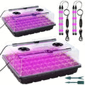 96-Cell Self-Watering Seed Starter Tray with Grow Light & Humidity Dome - Indoor Seedling Kit, 10-Level Brightness, Timer for Plant Germination & Seeds Growing