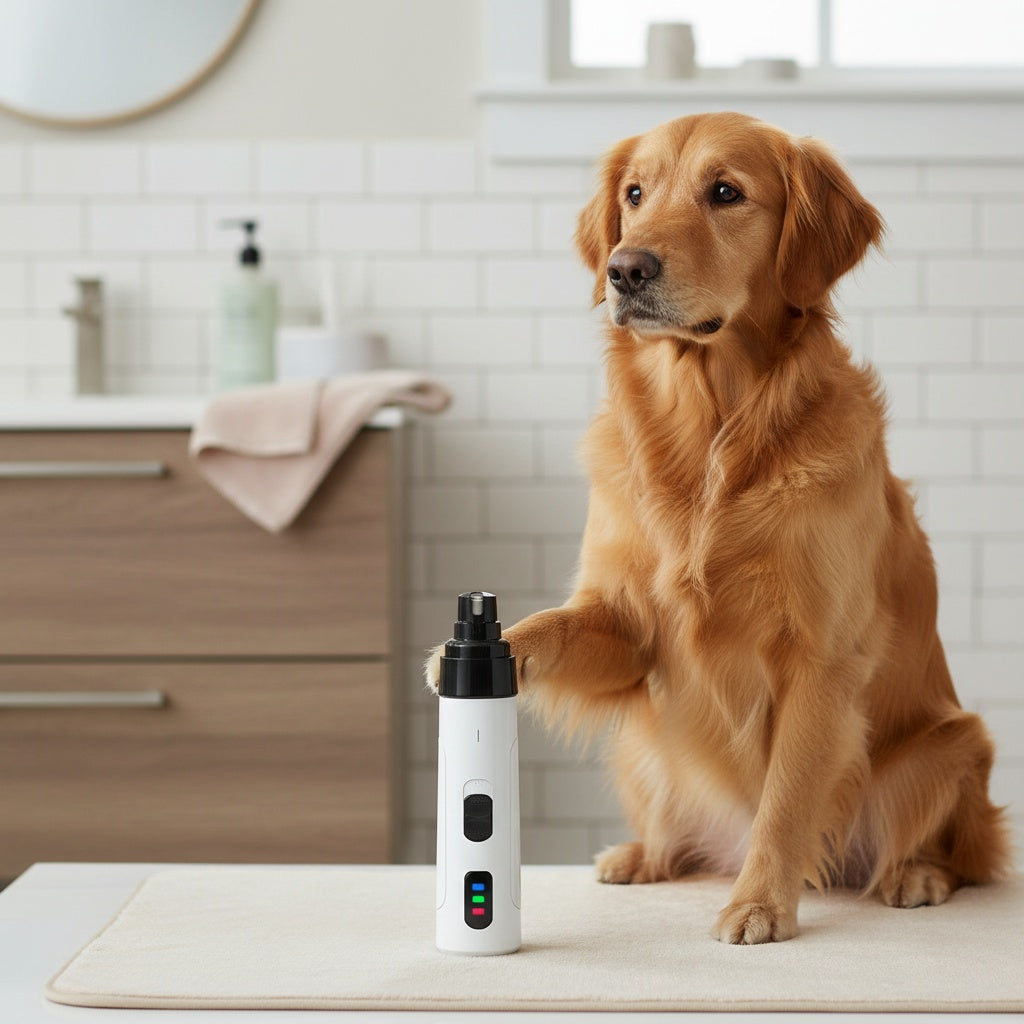 Electric Dog Nail Grinder, Quiet and Painless, USB Rechargeable, LED Screen Pet Grooming Tool