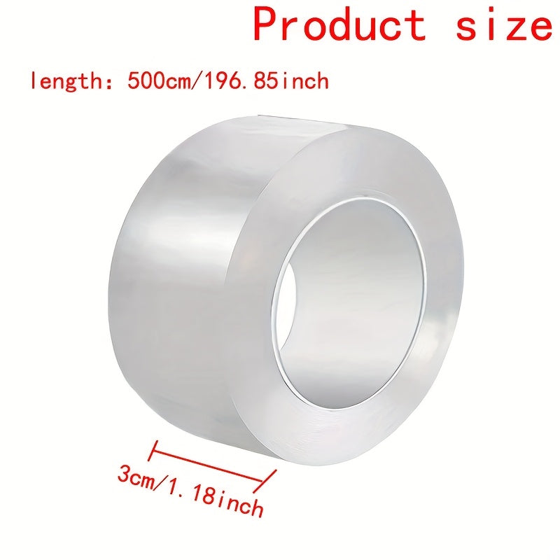 2-Roll Silicone Waterproof Sealing Tape - Transparent Sealing Strips for Kitchen Joints, Sink Gaps, Bathroom, Toilet & Wall Corners - 196.85"/Roll - Home & Restaurant Use