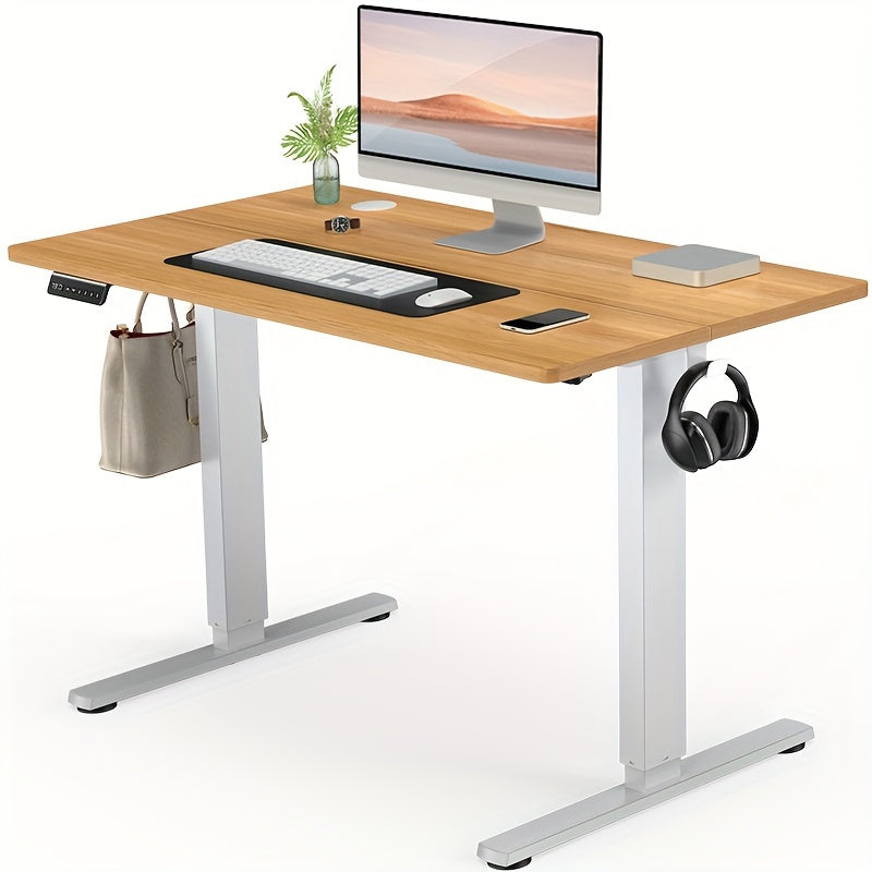 Electric Standing Desk, Height Adjustable 40 48 55 63 Inch – Sit-Stand Desk with Memory Controller & Anti-Collision, Ergonomic Home Office Gaming Workstation, Multiple Colors & Sizes