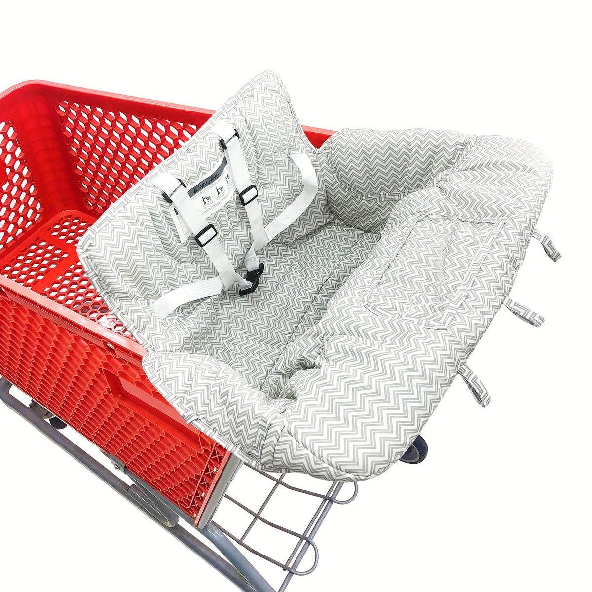 Baby Shopping Cart Cushion & High Chair Cover Protector, Soft Padded Infant Cart Cover for Supermarket Shopping Carts, High Chairs & Trolleys, Grey, Black, Blue & Yellow