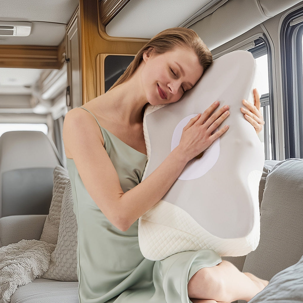 Cervical Neck Pillow, Memory Foam Ergonomic Contour Pillow for Neck Pain Relief, Cooling Pillowcase Included, Orthopedic Bed Pillow for Side, Back, and Stomach Sleepers, Shoulder & Spine Support Sleep Pillow